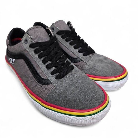 Vans Old Skool Rasta Sneakers Men´s Low Top Grey Suede...